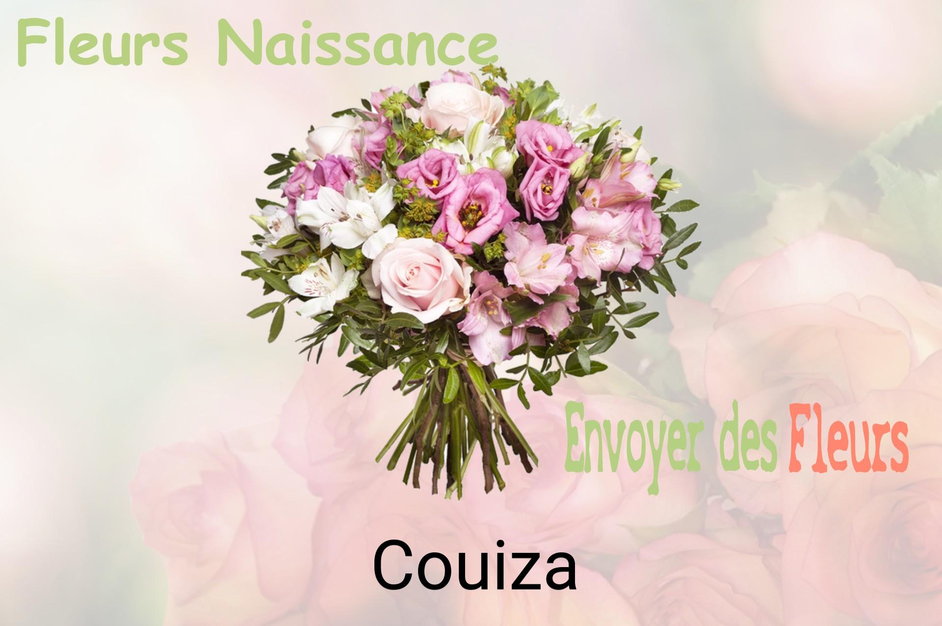 Bouquet de fleurs de naissance livré à Couiza